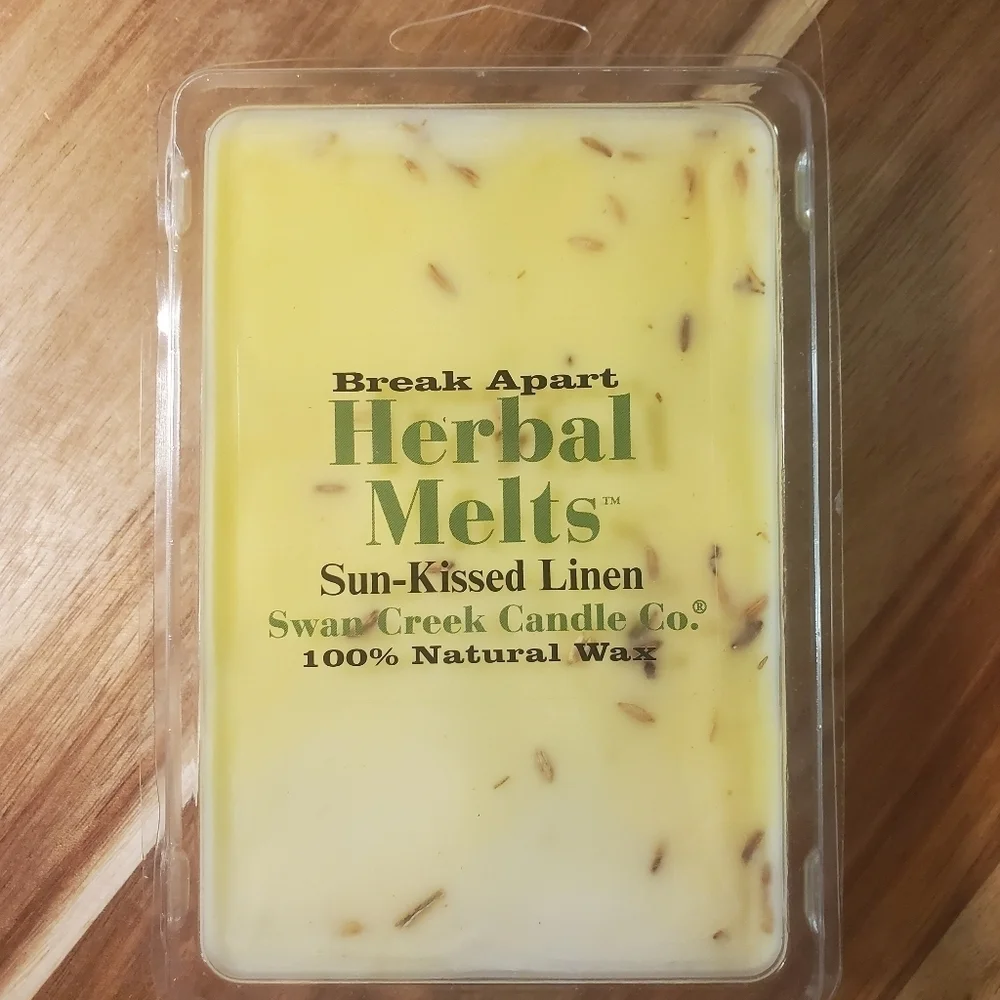 SUN-KISSED LINEN by SWAN CREEK CANDLE CO Herbal Melts 100% Natural Wax 5.25 oz